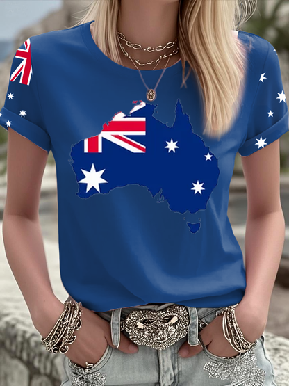 Women's Australian short-sleeved T-shirt