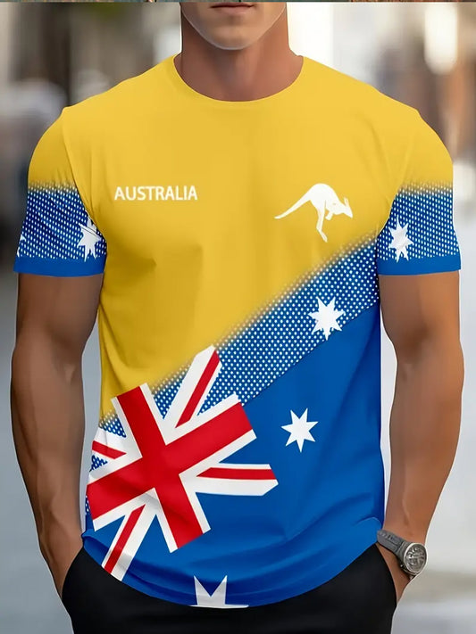 Men's Vintage Australian Casual T-Shirt