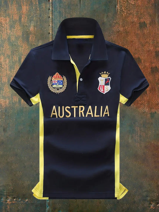 Men's Vintage Australian Casual Polo Shirt