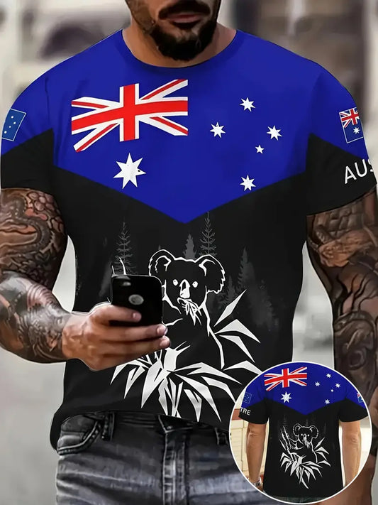 Men's Vintage Australian Casual T-Shirt