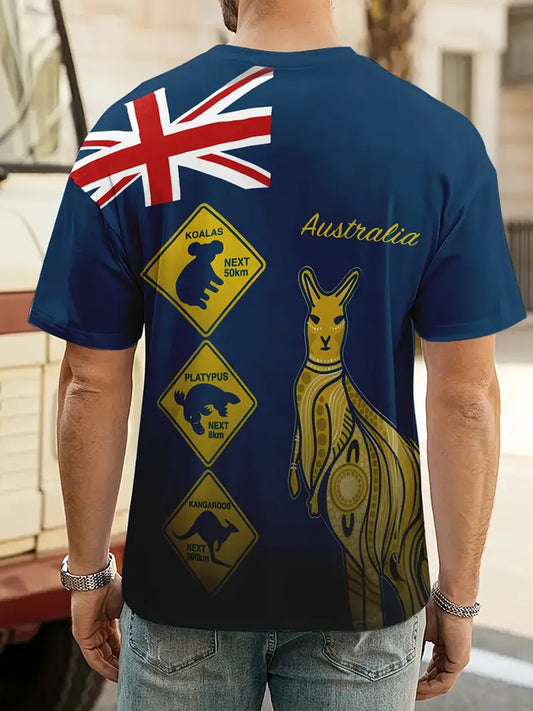 Men's Vintage Australian Casual T-Shirt