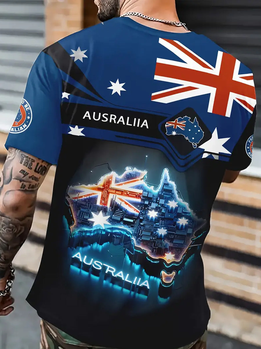 Men's Vintage Australian Casual T-Shirt