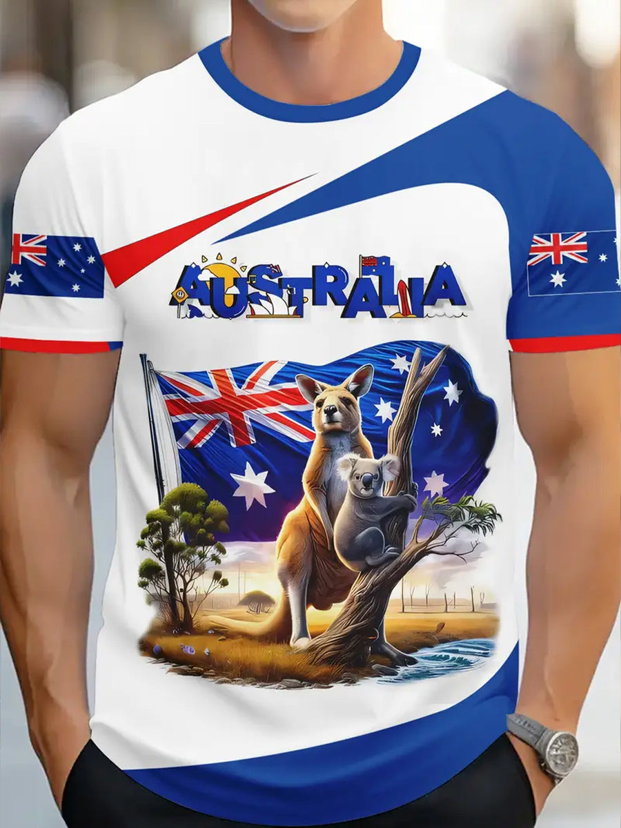 Men's Vintage Australian Casual T-Shirt