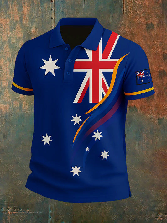 Men's Vintage Australian Casual Polo Shirt