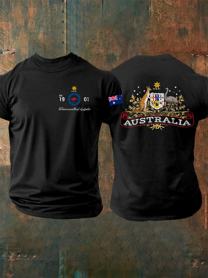 Men's Australian Flag Short Sleeve T-Shirt
