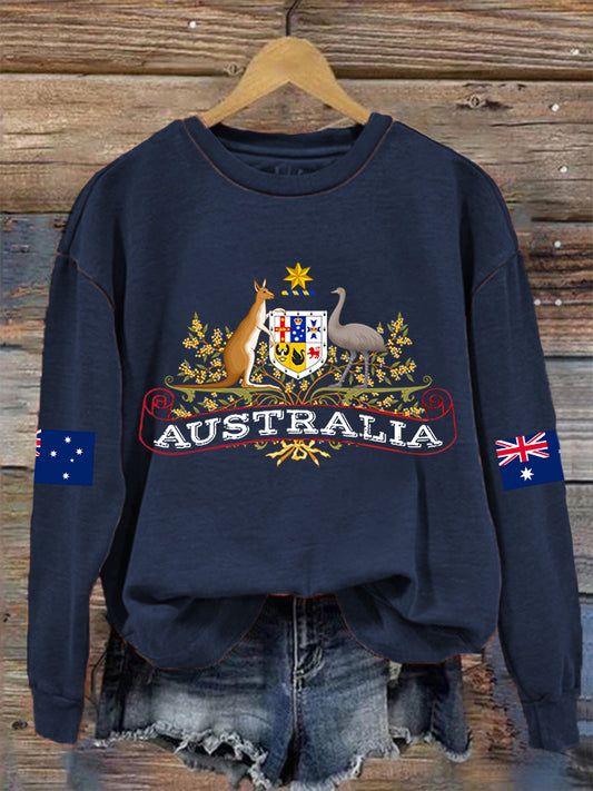Women's Australian Flag Long Sleeve Sweatshirt