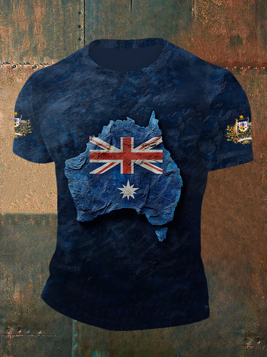 Men's Australian Flag Short Sleeve T-Shirt