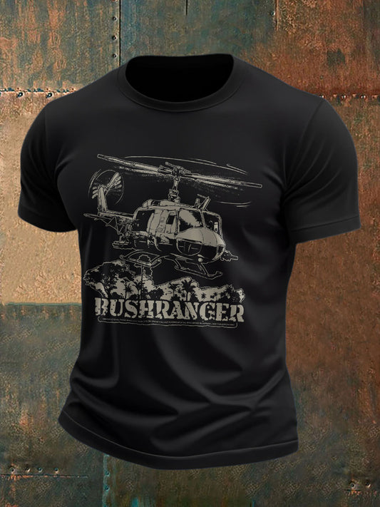 Men's Eureka Flag Aussie Bushranger Printed T-shirt