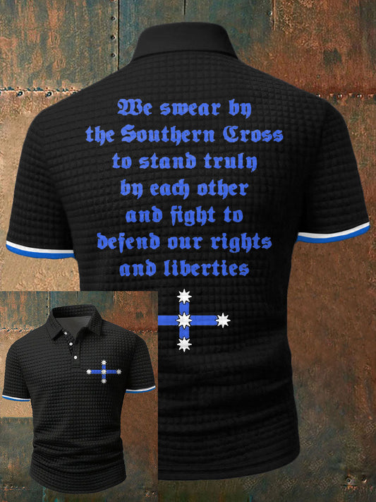 Men's Eureka Flag Aussie Printed Casual Tops