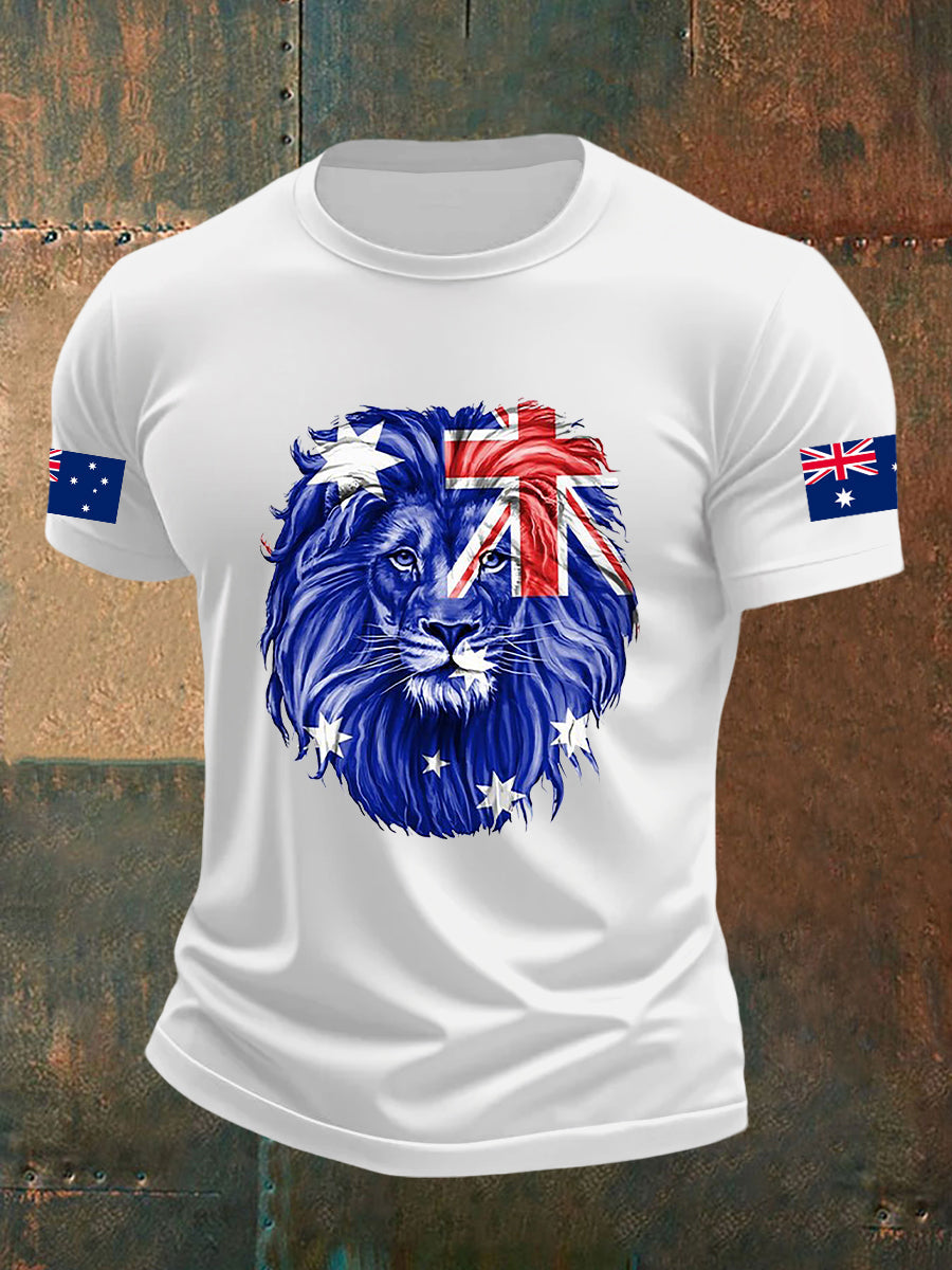 Men's Australian Flag Short Sleeve T-Shirt