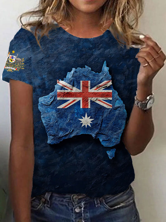 Women's Australian Flag Short Sleeve T-shirt