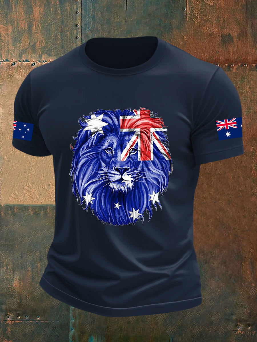 Men's Australian Flag Short Sleeve T-Shirt