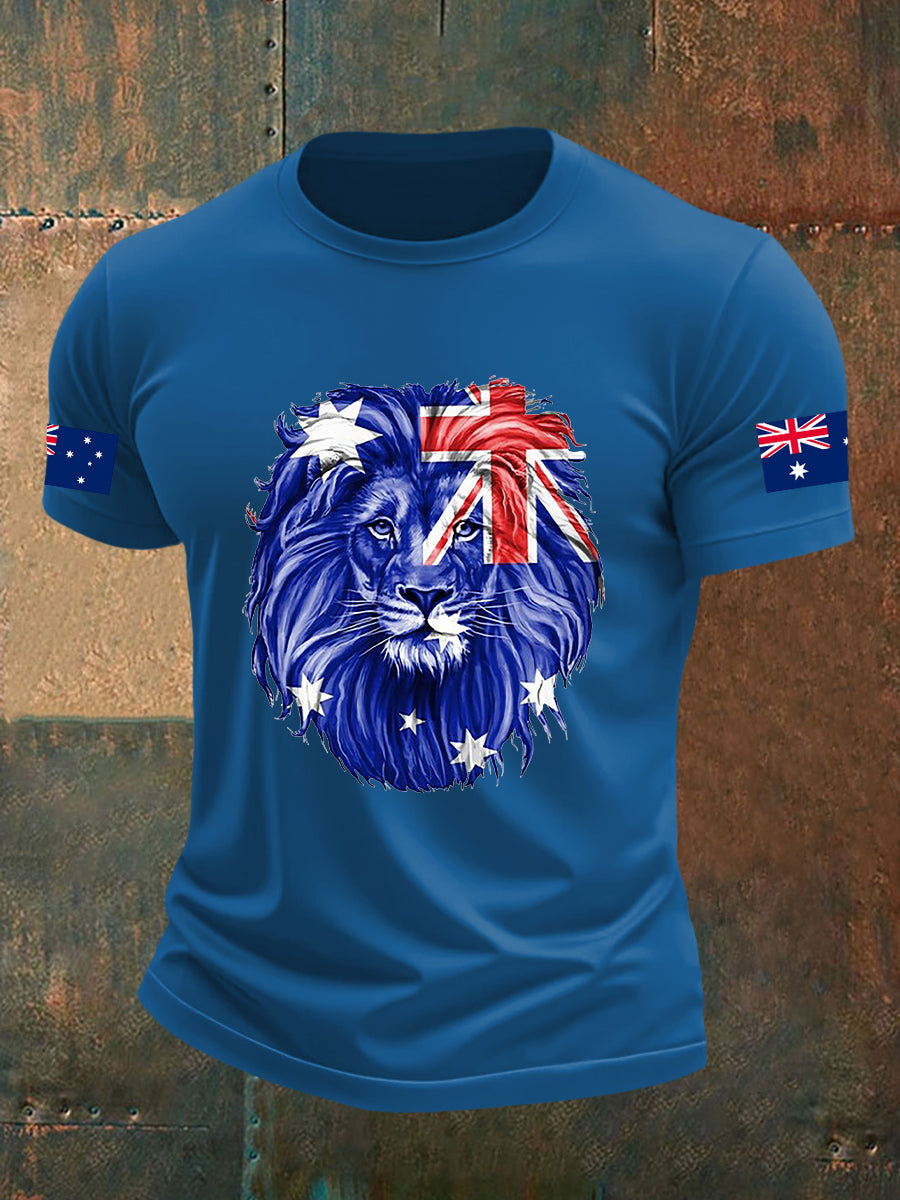 Men's Australian Flag Short Sleeve T-Shirt