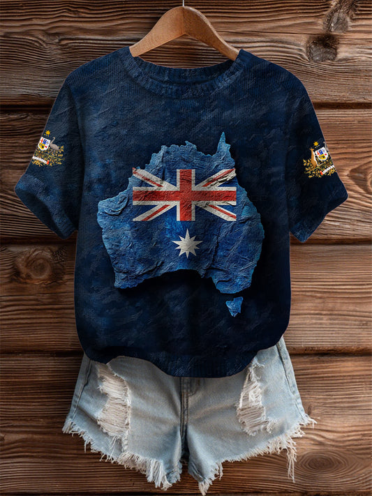 Women's Australian Flag  Short Sleeve T-shirt