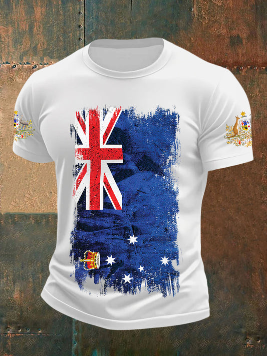 Men's Australian Flag Short Sleeve T-Shirt
