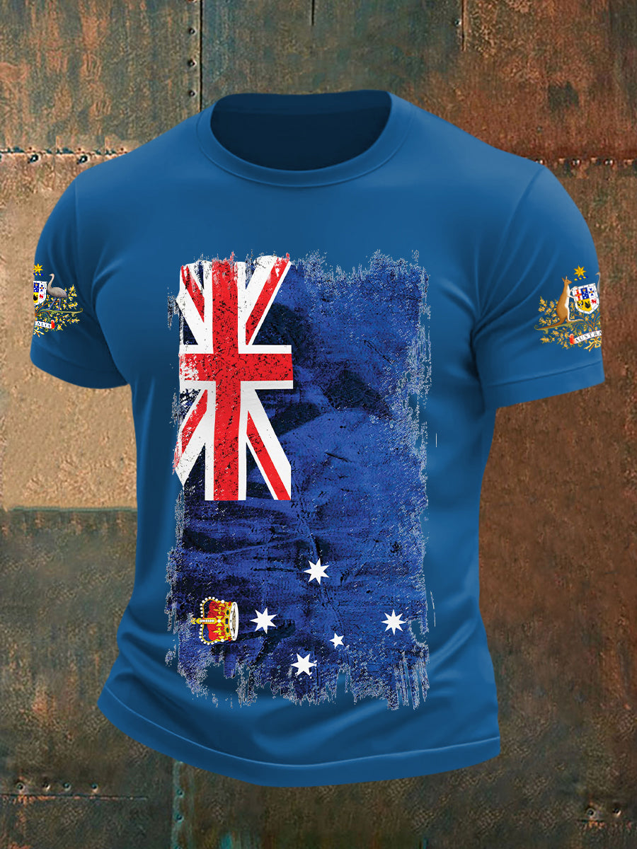 Men's Australian Flag Short Sleeve T-Shirt