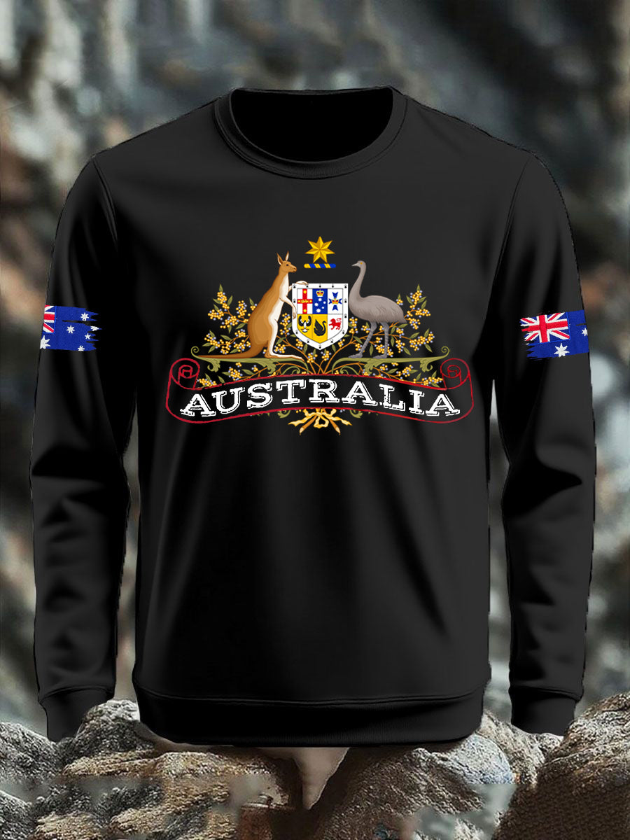 Men's Australian Flag Long Sleeve Sweater