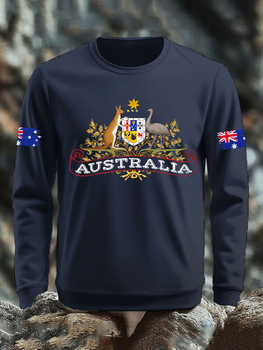 Men's Australian Flag Long Sleeve Sweater