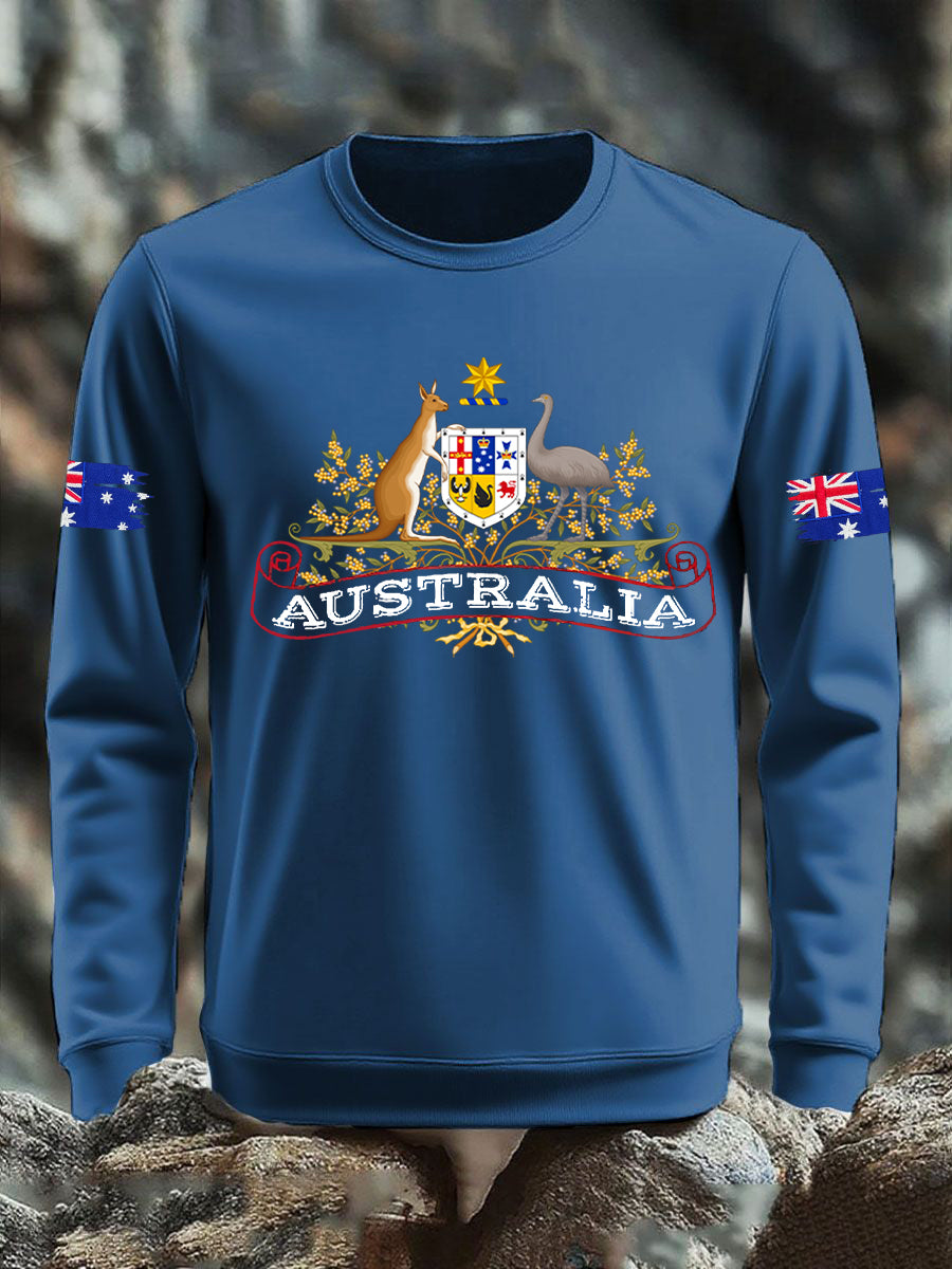Men's Australian Flag Long Sleeve Sweater