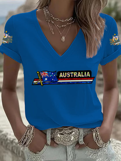 Women's Australian Flag Short Sleeve T-shirt