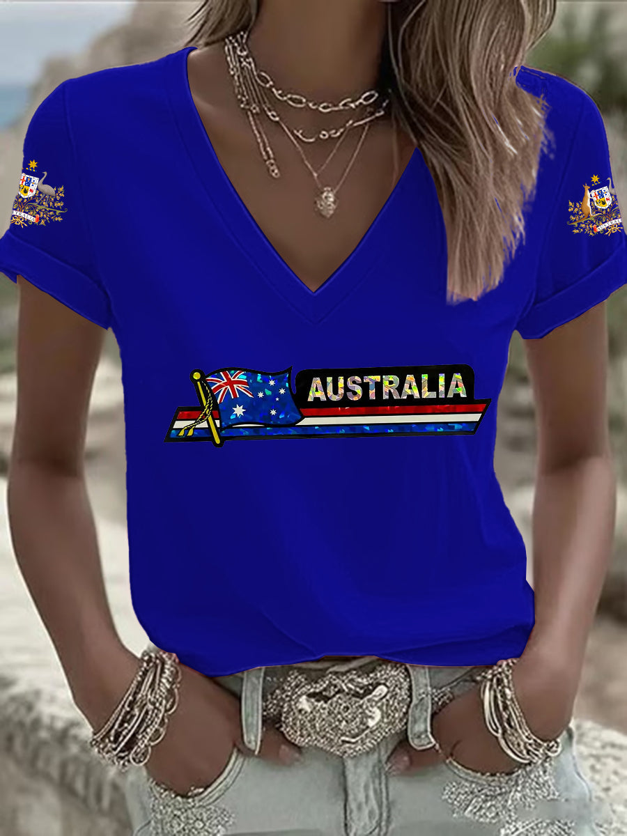 Women's Australian Flag Short Sleeve T-shirt