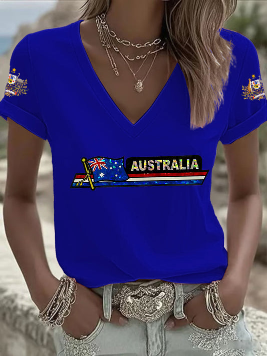 Women's Australian Flag Short Sleeve T-shirt