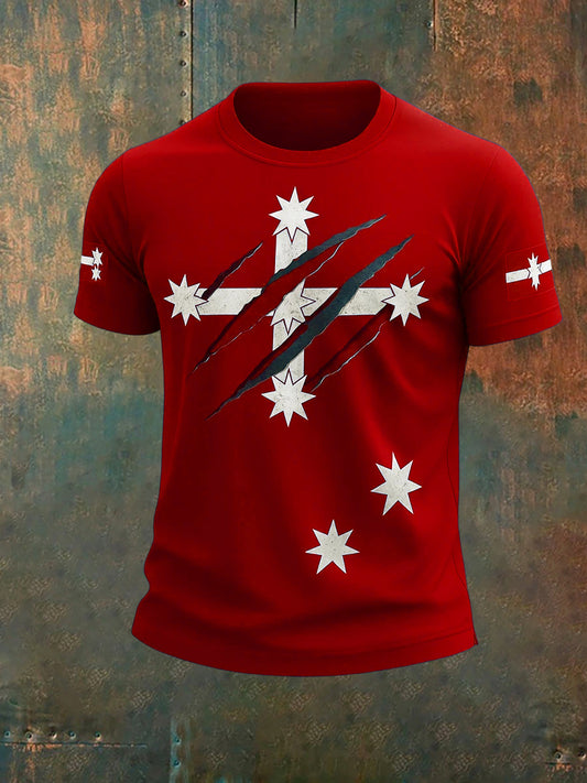 Men's Vintage Australian Eureka Flag Casual T-Shirt