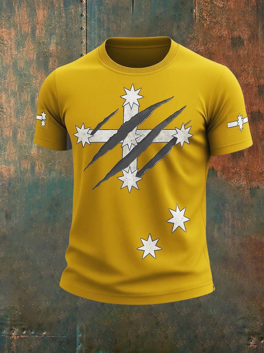 Men's Vintage Australian Eureka Flag Casual T-Shirt