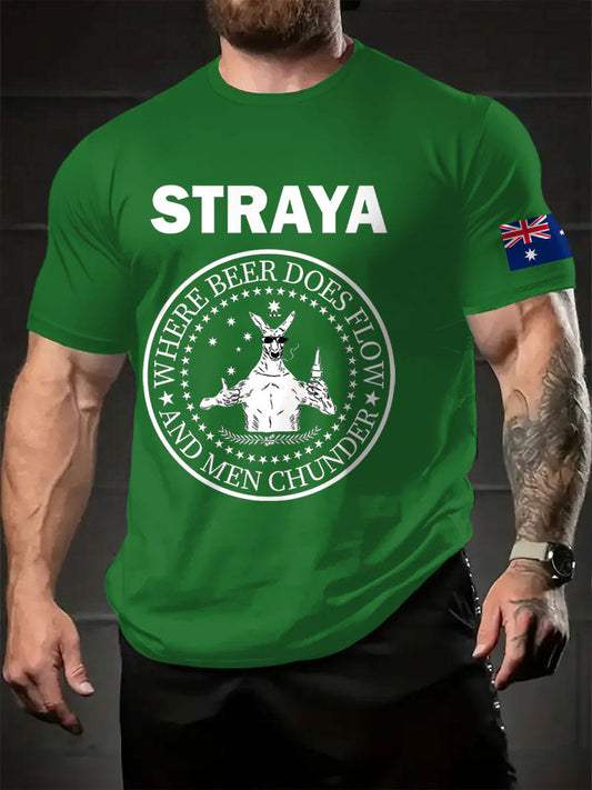 Men's Aussie Straya Printed T-shirt