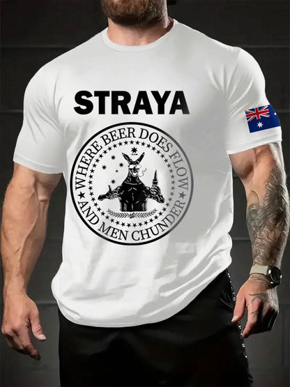 Men's Aussie Straya Printed T-shirt