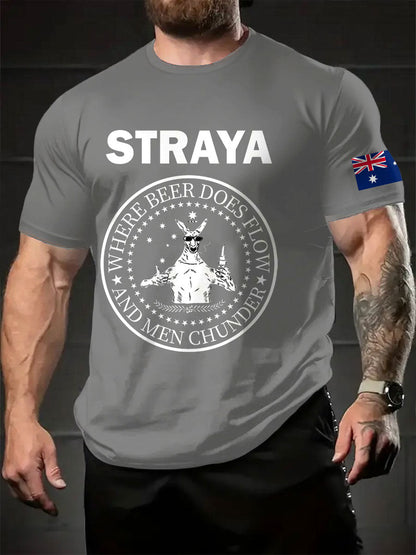 Men's Aussie Straya Printed T-shirt