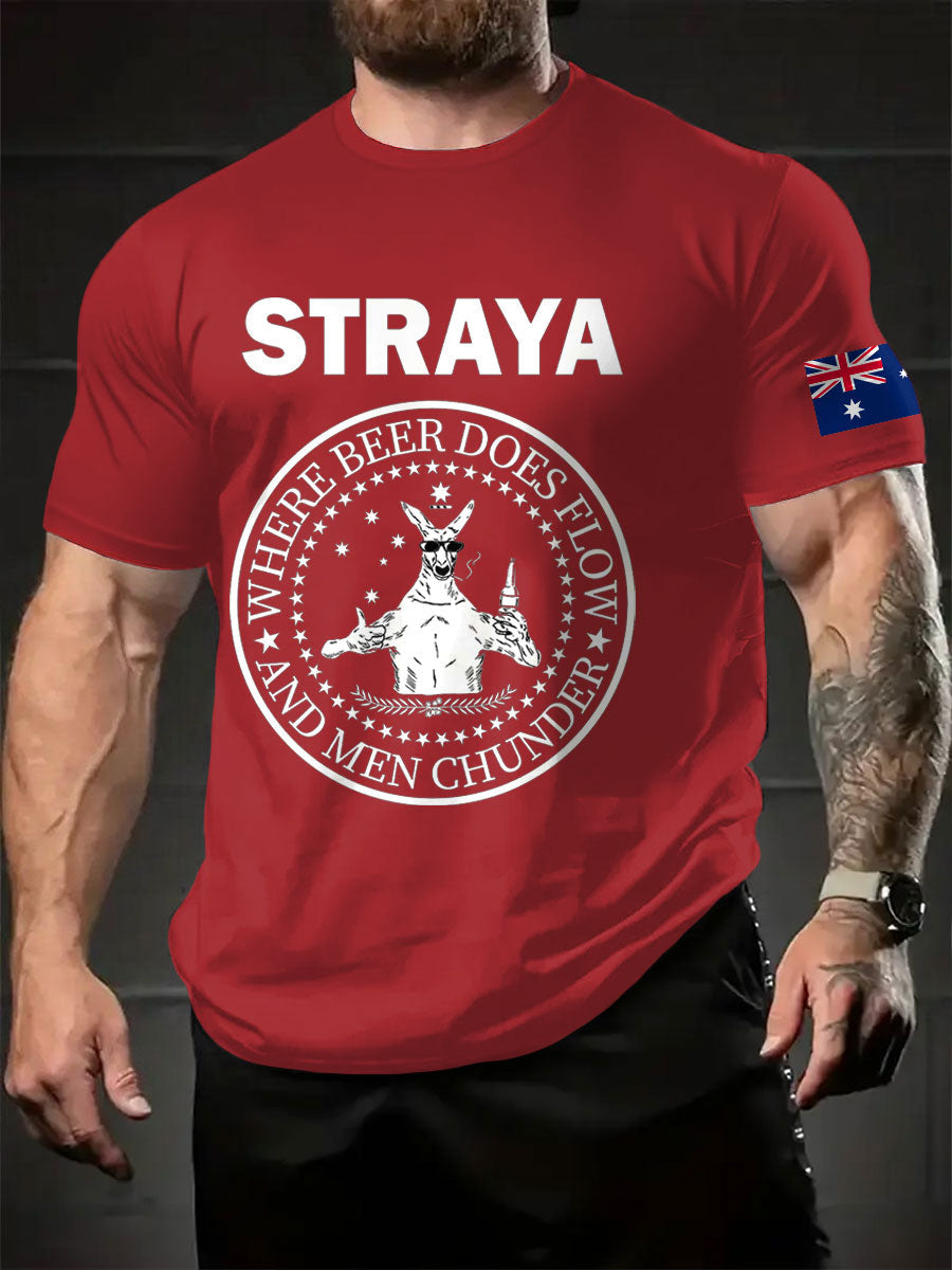 Men's Aussie Straya Printed T-shirt