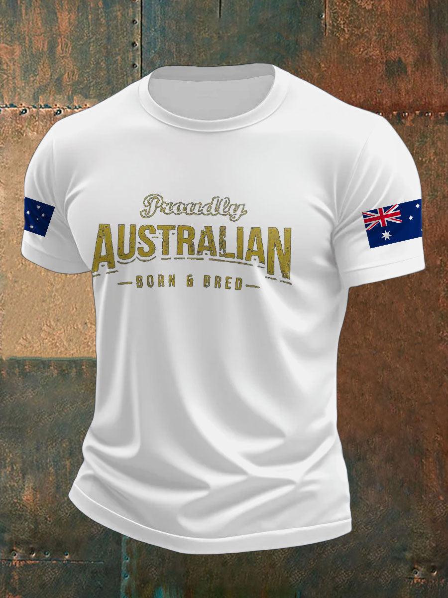 Men's Aussie AU Proud Printed T-shirt