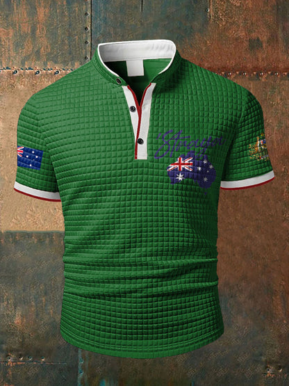 Men's Aussie Straya Printed Casual Tops