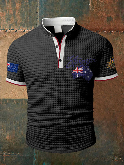 Men's Aussie Straya Printed Casual Tops