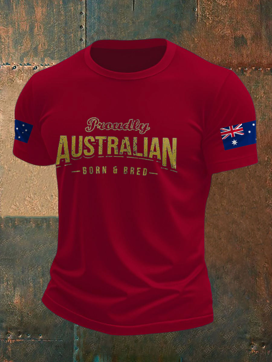 Men's Aussie AU Proud Printed T-shirt