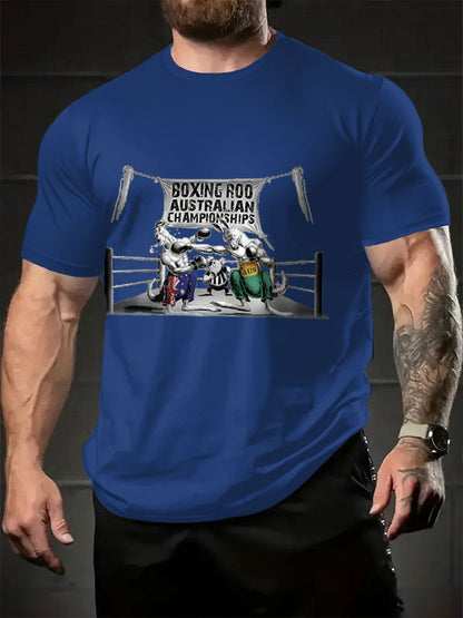 Men's Aussie Funny Printed T-shirt