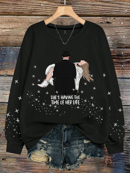 Women's 8789 Diva Engaged Era Printed Sweatshirt
