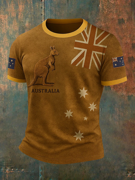 Men's Vintage Australian Casual T-Shirt