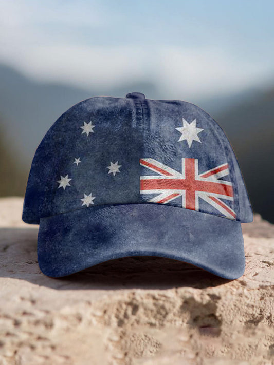 Unisex Upside Down Flag AU Flag Printed Hat