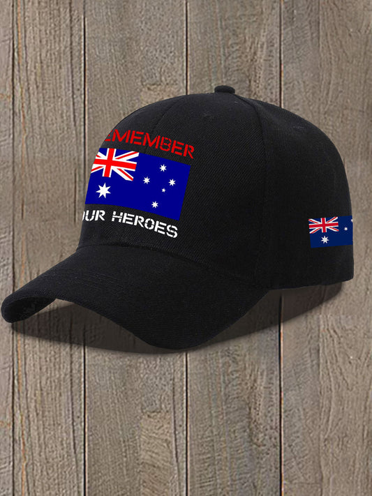 Unisex Australia Veteran Design Print Hat