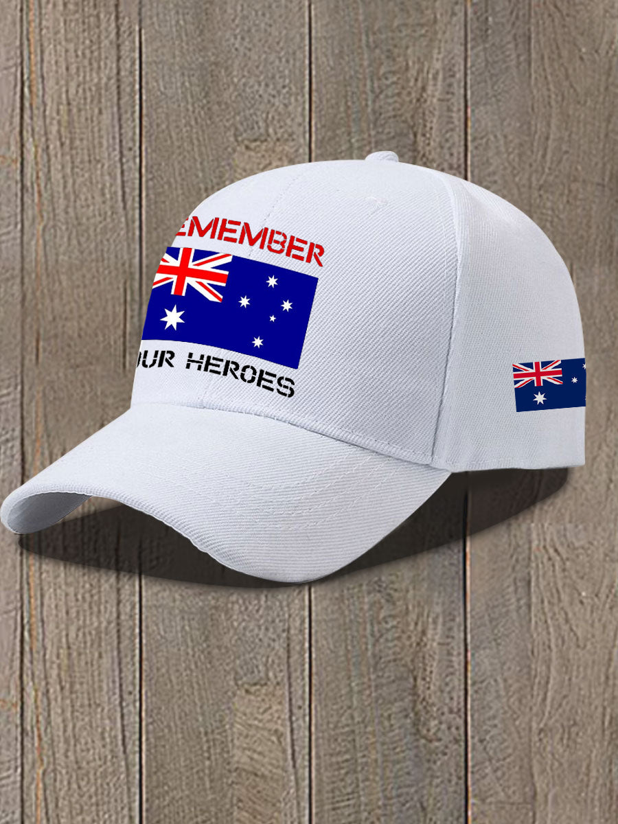 Unisex Australia Veteran Design Print Hat