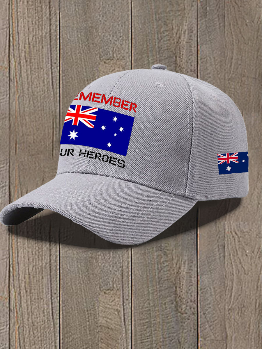 Unisex Australia Veteran Design Print Hat