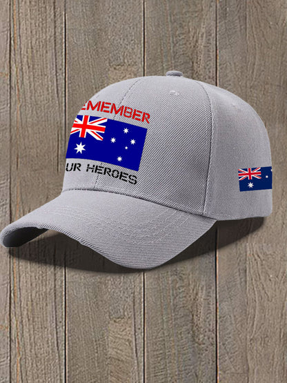Unisex Australia Veteran Design Print Hat
