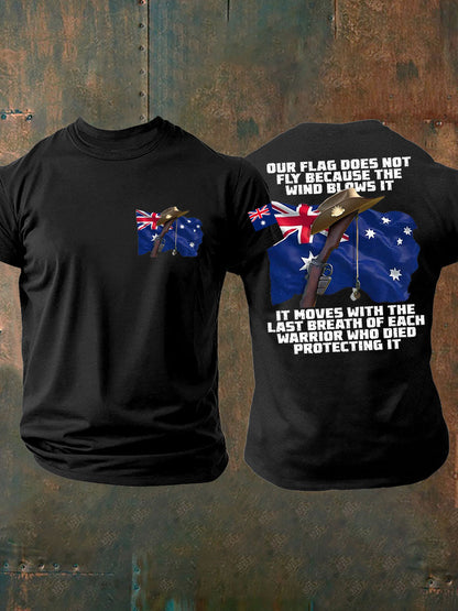 Men's Australia Veteran imitation cotton short-sleeved T-shirt