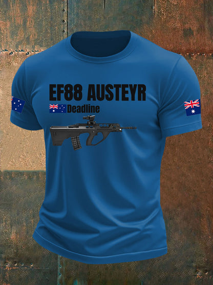 Men's Australia Veteran imitation cotton short-sleeved T-shirt