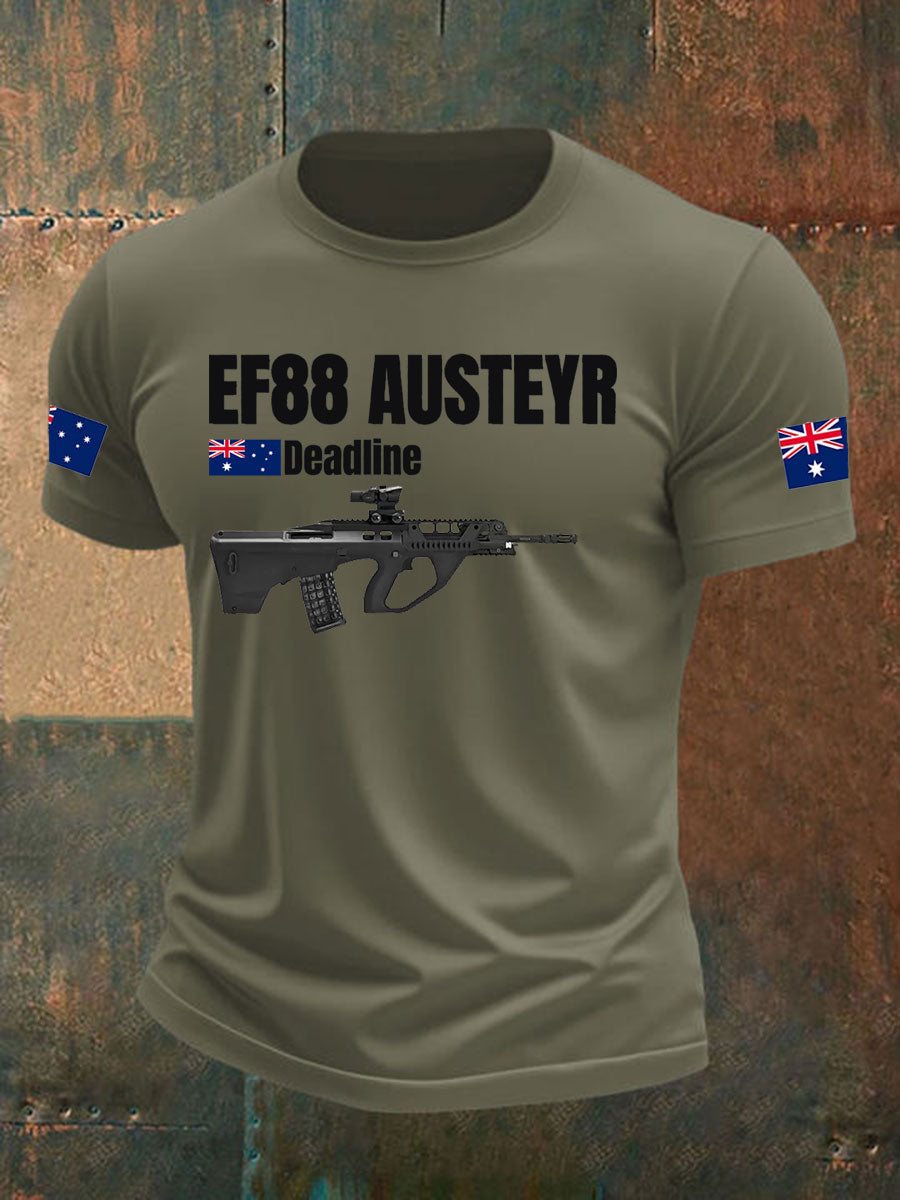 Men's Australia Veteran imitation cotton short-sleeved T-shirt