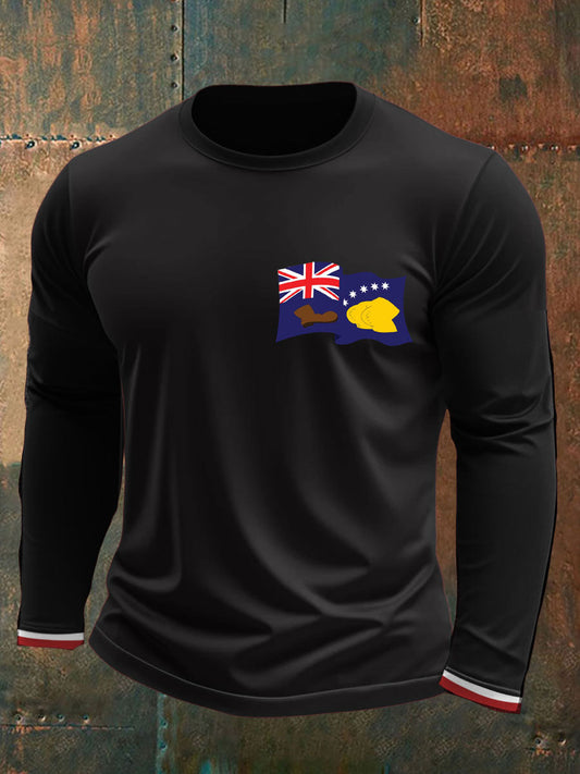 Men's AU First Flag Printed T-shirt