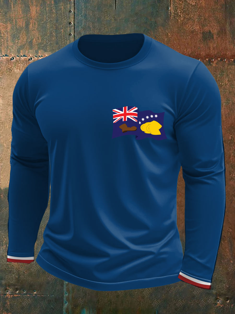Men's AU First Flag Printed T-shirt