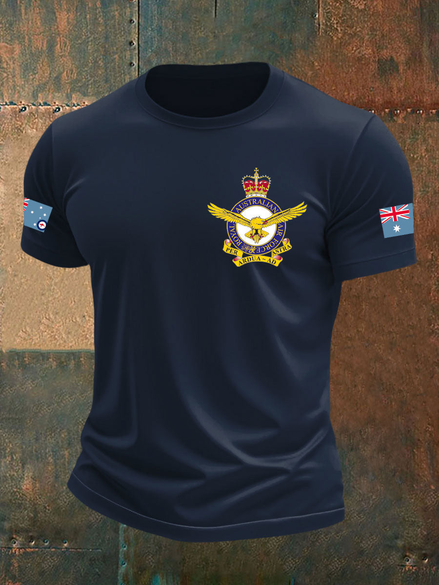 Men's Australia Veteran imitation cotton short-sleeved T-shirt